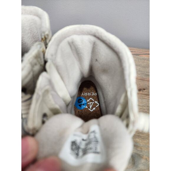 Sperry Saltwater Seacycled Nylon Beige Women's Duck Boots Size 10 M - Picture 7 of 9